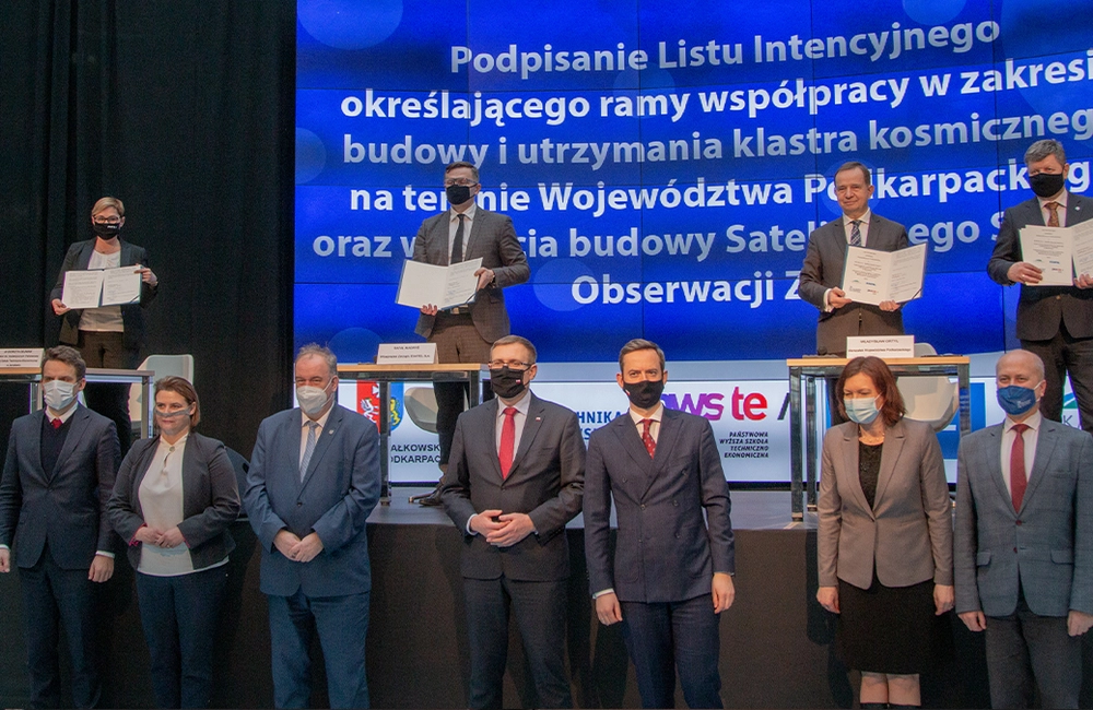 Na Podkarpaciu powstanie klaster kosmiczny. Podpisano list intencyjny 