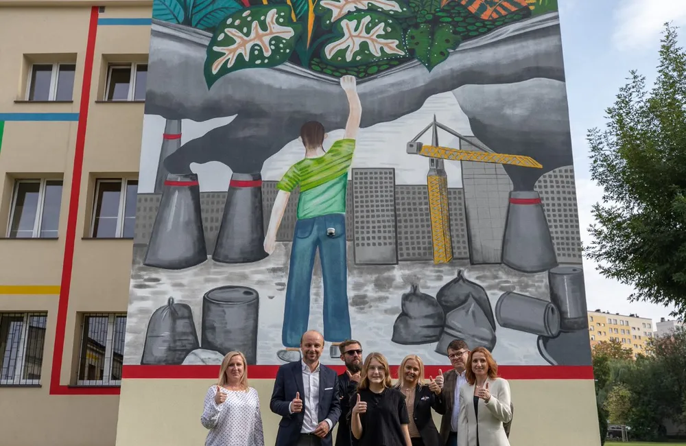 Pierwszy w Rzeszowie ekologiczny mural już gotowy