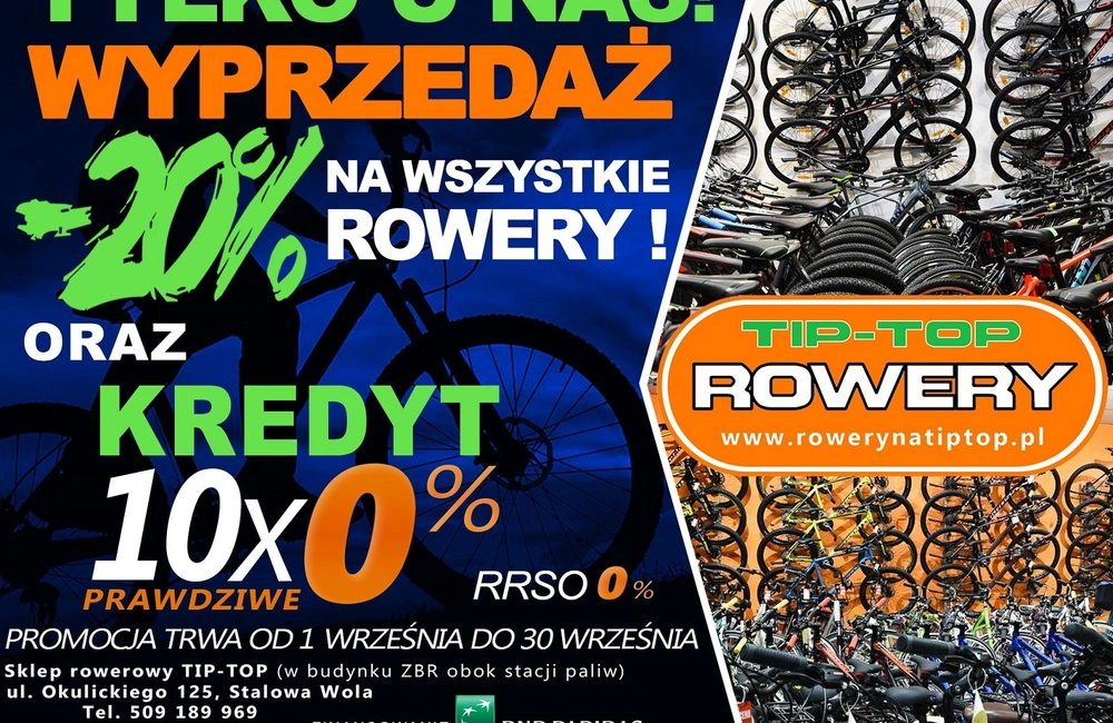 Wyjątkowa oferta sklepu Tip-Top Rowery