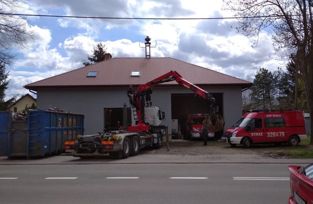 Kolejny etap modernizacji budynku OSP Biała