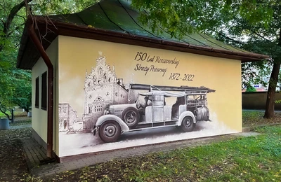 Mural "150 lat Rzeszowskiej Straży Pożarnej"