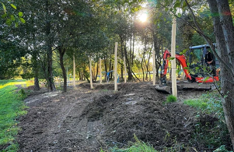 Rzeszów - Budowa ogrodu kieszonkowego w rejonie ul. Tarnowskiej na os. Baranówka [październik 2024]