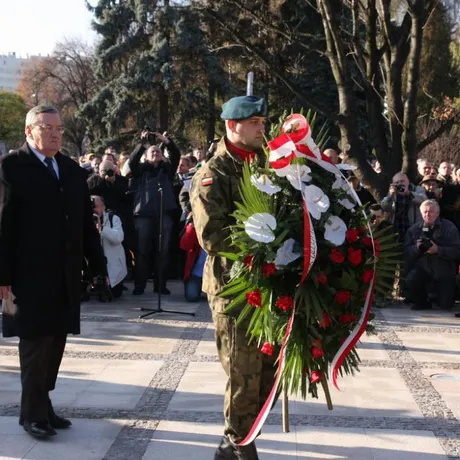  Odsłonięcie i poświecenie pomnika płk. Łukasza Cieplińskiego, - fot 15