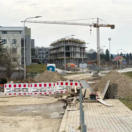 Rzeszów -  Budowa drogi, która połączy ulice Krzyżanowskiego i Wieniawskiego [luty 2025] - fot 6