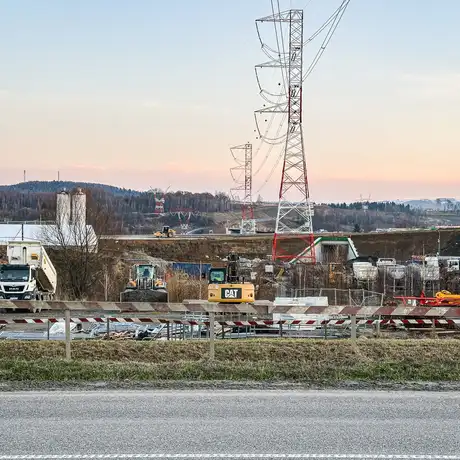 Rzeszów - Budowa drogi ekspresowej S19 Rzeszów Południe - Babica [marzec 2025] - fot 8