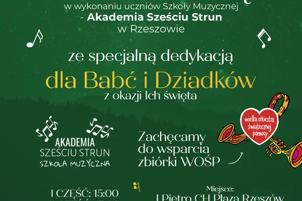 Koncert kolęd z dedykacją dla babć i dziadków i zbiórką dla WOŚP