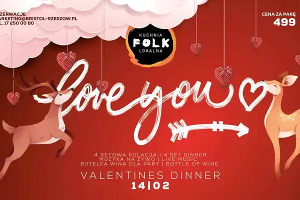 Love You - Walentynki w restauracji Folk