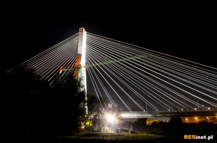 Rzeszów - Most Mazowieckiego nocą