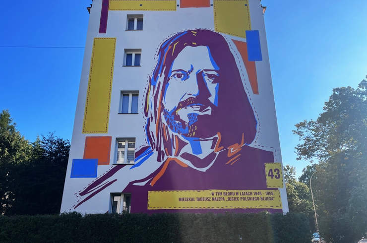 Rzeszów - Mural upamiętniający Tadeusza Nalepę - ul. Hetmańska 43