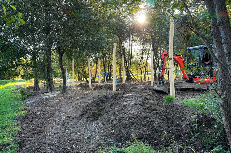 Rzeszów - Budowa ogrodu kieszonkowego w rejonie ul. Tarnowskiej na os. Baranówka [październik 2024]