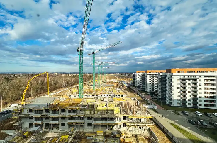 Rzeszów - IV etap budowy osiedla Bella Dolina na ul. Lubelskiej [styczeń 2025]