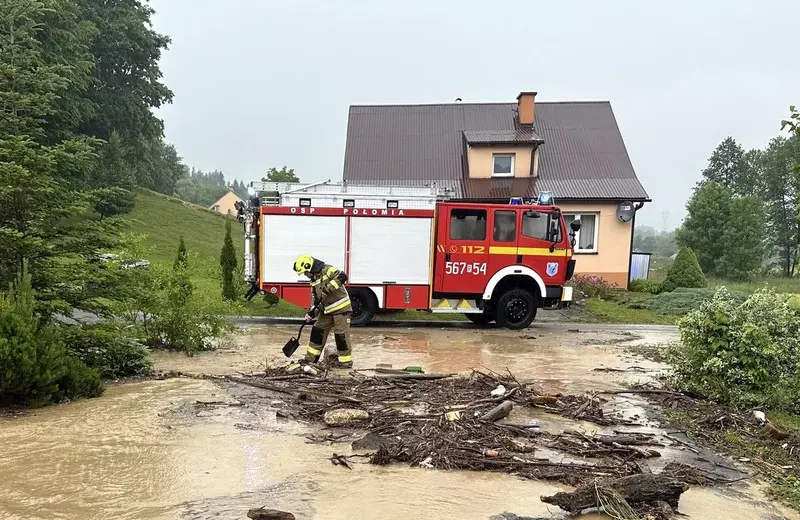 Skutki burz na Podkarpaciu: kilkadziesiąt interwencji strażaków