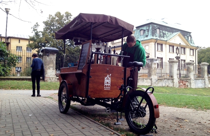 Rowerowa kawiarnia na ulicach Rzeszowa