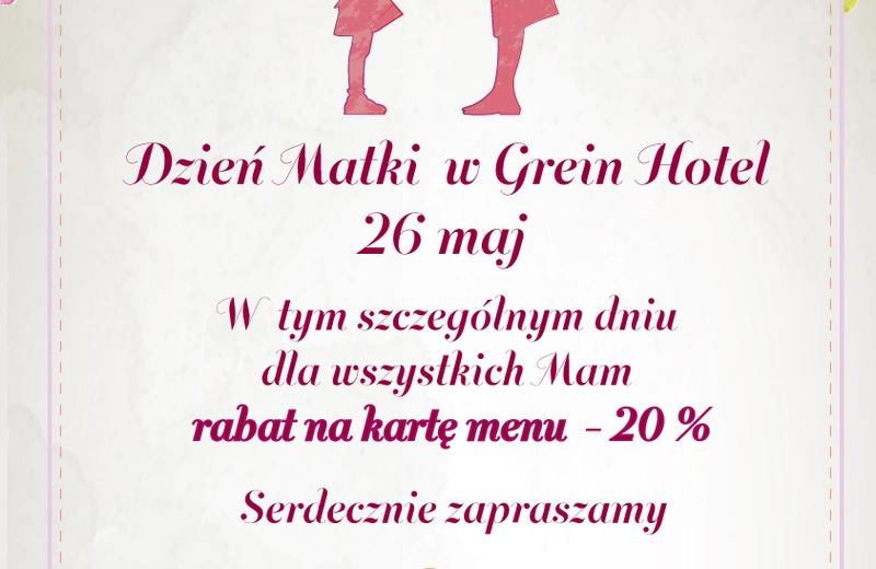 Dzień Matki w restauracji Grein Hotel