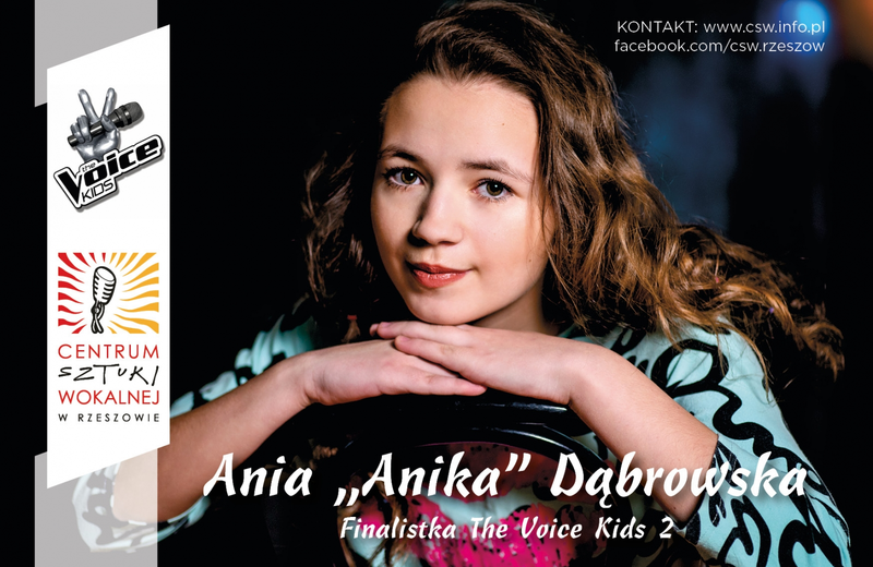 Ania Dąbrowska z Centrum Sztuki Wokalnej w finale The Voice Kids