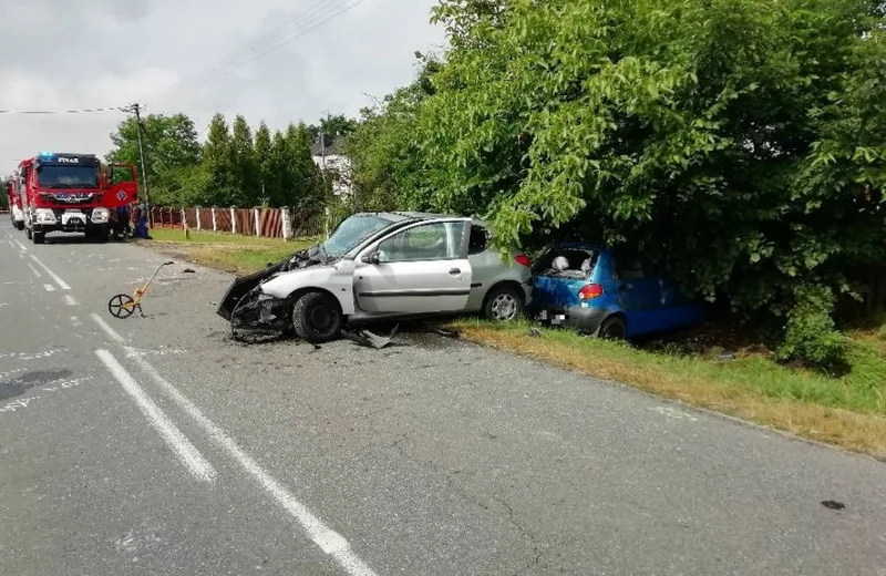 Czołowe zderzenie w Medyni Głogowskiej. Nie żyje 54-latek