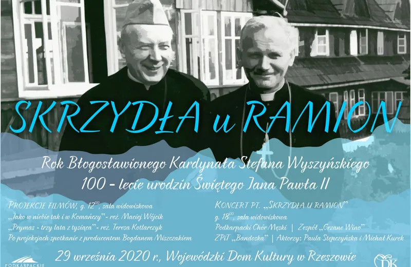 "Skrzydła u ramion" - projekcja filmów i okolicznościowy koncert w WDK