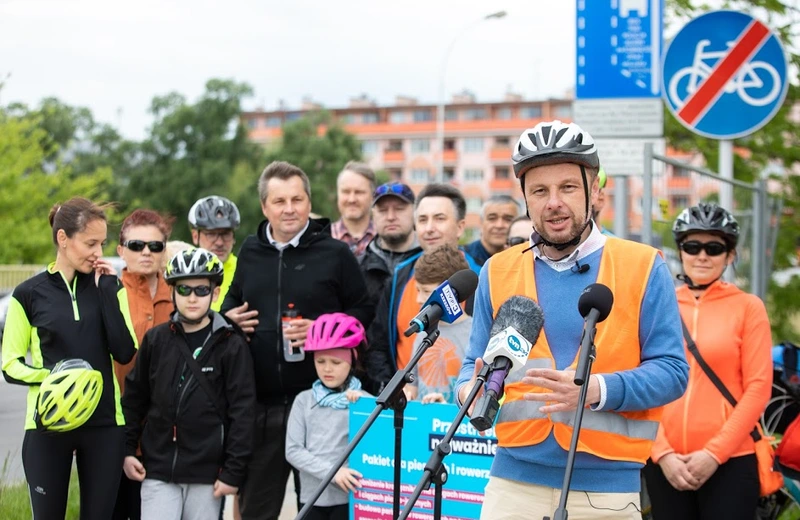 Konrad Fijołek obiecał wdrożenie &quot;pakietu dla rowerzystów&quot;