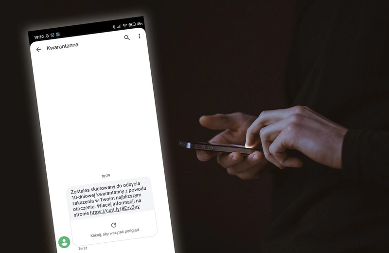 Uwaga na fałszywe SMS-y o kwarantannie