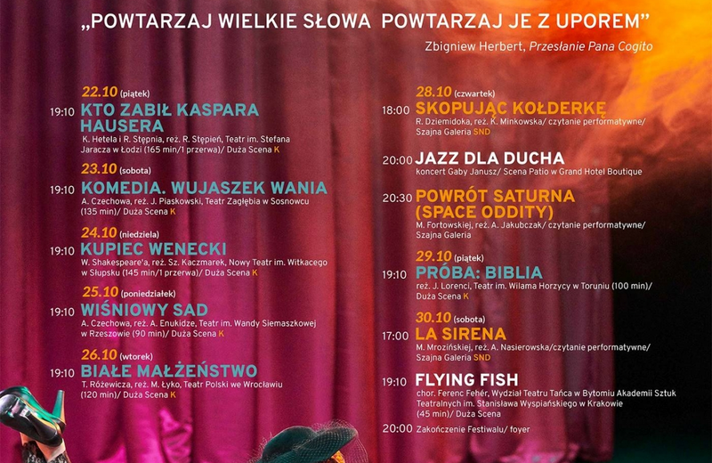 Rzeszów na kilka dni stanie się stolicą polskiego "nowego teatru"