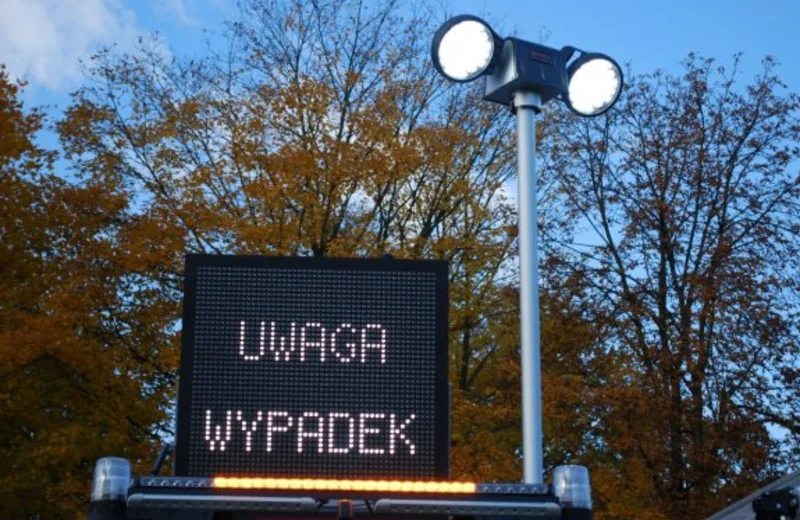 Wypadek w Hyżnem. Droga Rzeszów - Dynów już przejezdna