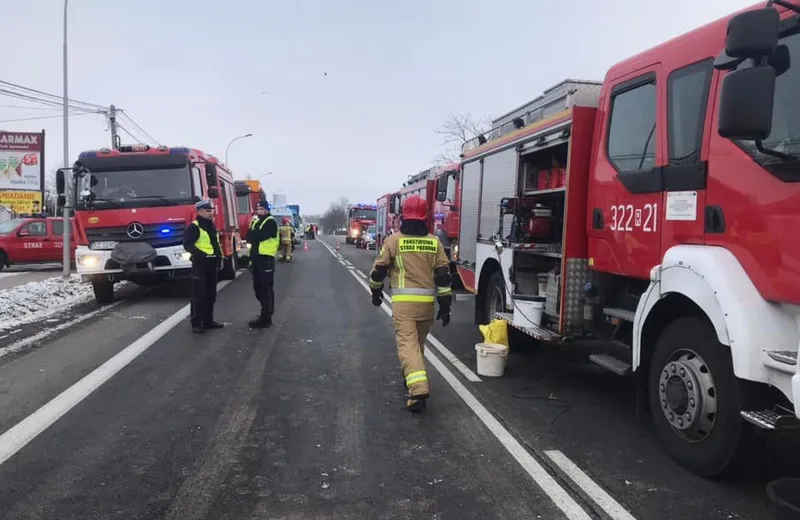 Wypadek w Lutoryżu. Utrudnienia na DK19