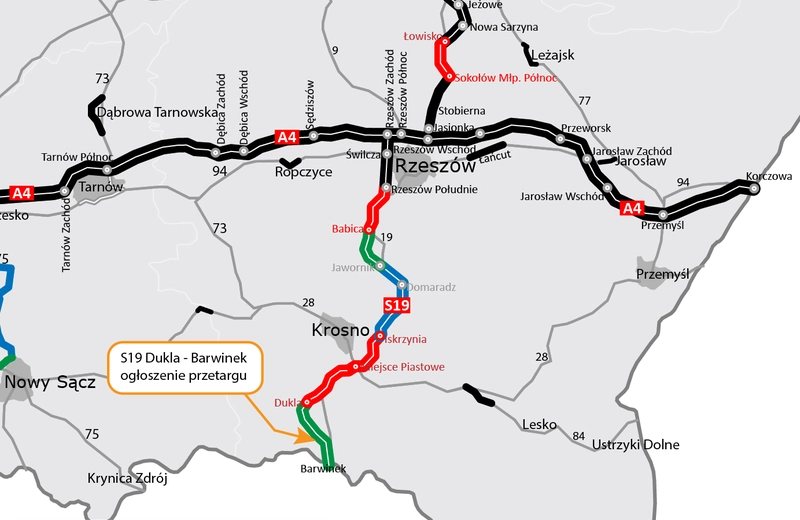 Ruszył przetarg na budowę kolejnych 18 km drogi ekspresowej S19