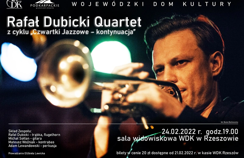 Rafał Dubicki z zespołem na jazzowym czwartku w WDK