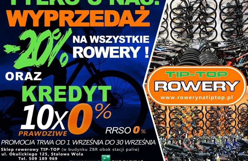 Wyjątkowa oferta sklepu Tip-Top Rowery