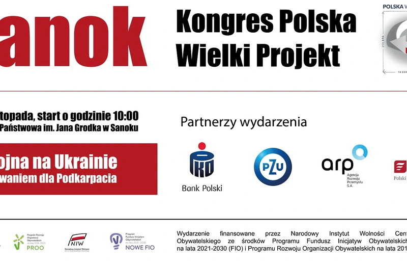 Wojna na Ukrainie wyzwaniem dla Podkarpacia - Kongres Polska Wielki Projekt w Sanoku