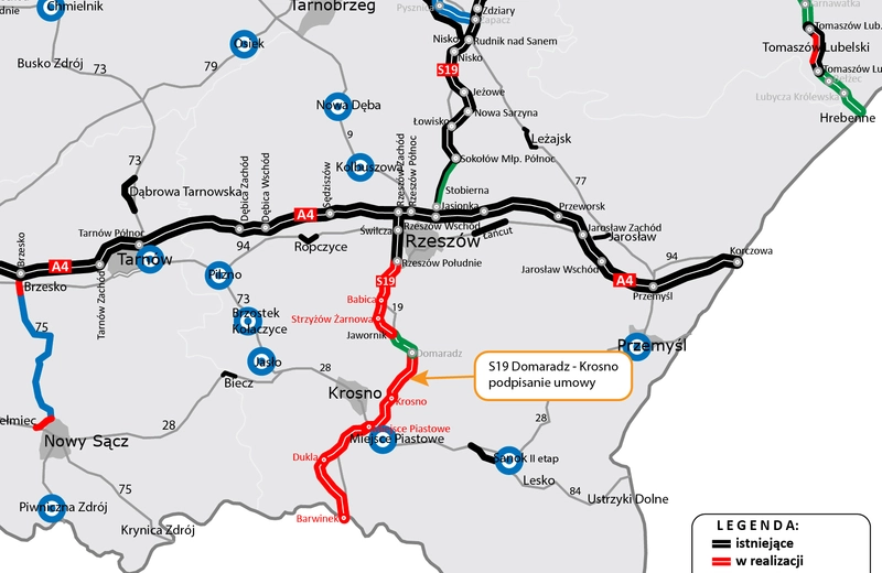 S19 Domaradz - Krosno. Podpisano umowę na realizację drogi