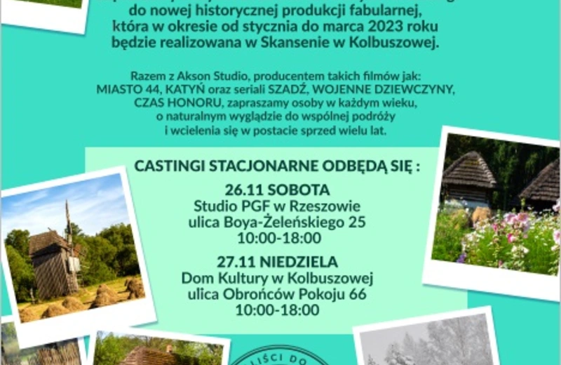 Chcesz zagrać postać historyczną w filmie? Casting do nowej produkcji Akson Studio