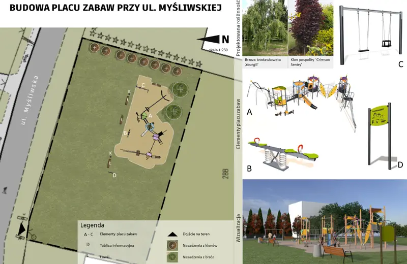 Przy ul. Myśliwskiej w Rzeszowie powstanie nowy plac zabaw