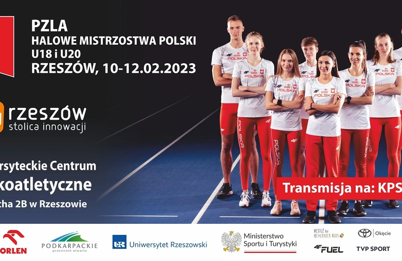 W weekend w Rzeszowie halowe Mistrzostwa Polski U18 i U20 w lekkiej atletyce