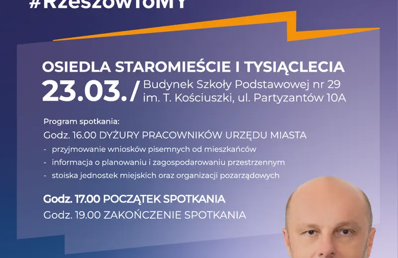 Prezydent Rzeszowa spotka się z mieszkańcami kolejnych dwóch osiedli