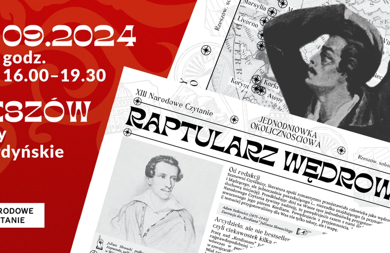 Narodowe Czytanie 2024. Wspólne czytanie „Kordiana” w Ogrodach Bernardyńskich