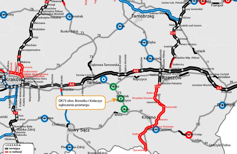 Kto wybuduje obwodnicę Brzostku i Kołaczyc? Rusza przetarg