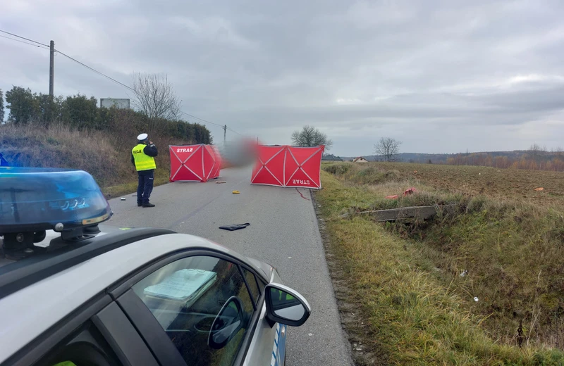 Śmiertelny wypadek w Bieździadce. Zginęły dwie osoby 