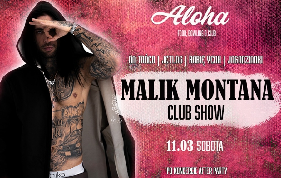 Malik Montana, po koncercie After Party