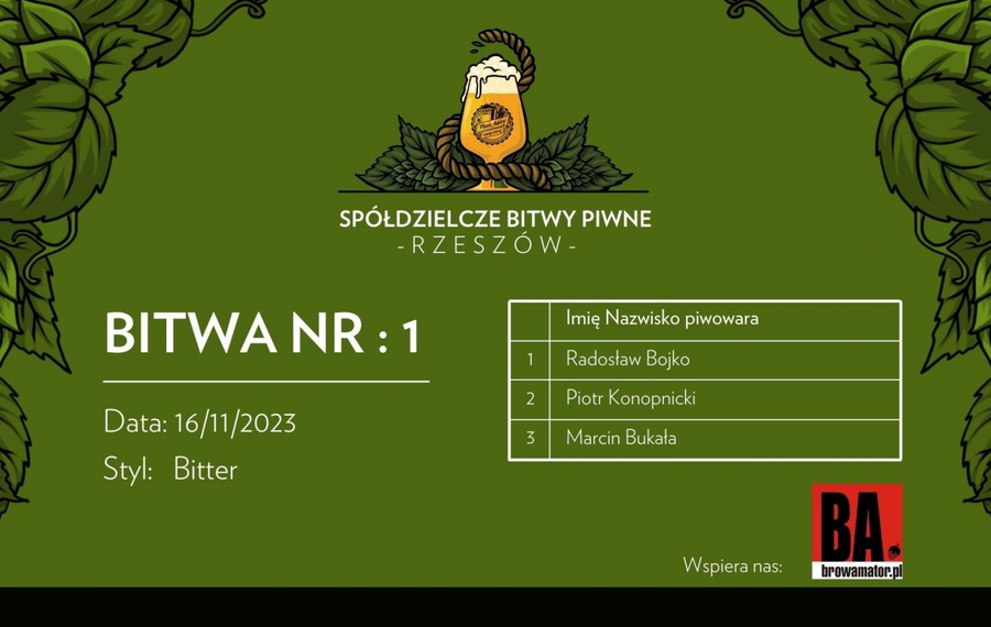 Spółdzielcza Bitwa Piwna nr  1 - BITTER