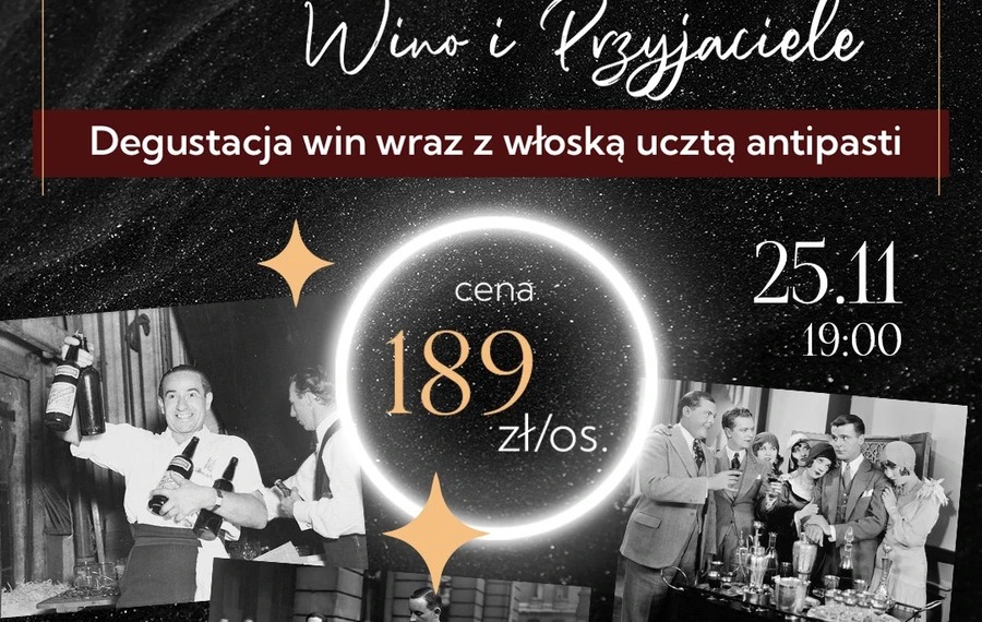 Andrzejkowy wieczór: wino i przyjaciele