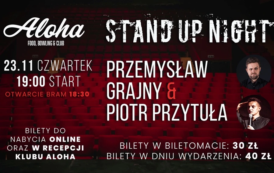 Stand up Night: Przemysław Grajny i Piotr Przytuła