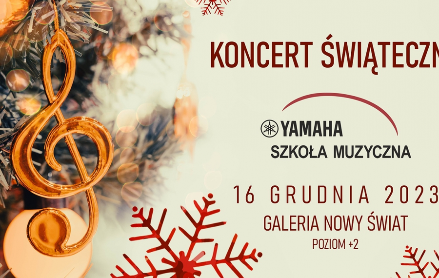 Koncert Świąteczny uczniów i nauczycieli Szkoły Muzycznej Yamaha