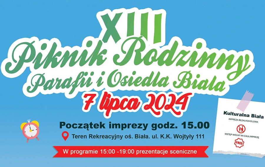 XIII Piknik Rodzinny Parafii i Osiedla Biała