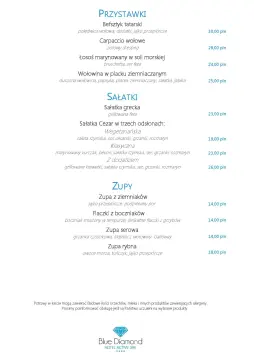 Menu - zdjęcie 1